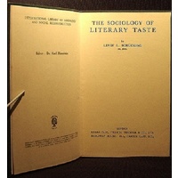 The Sociology of Literary Taste