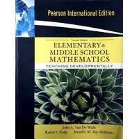 Elementary and Middle School Mathematics. Teaching Developmentally