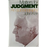 Matters For Judgement. An Autobiography