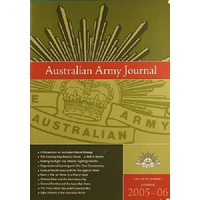 Australian Army Journal. Volume III, Number 1