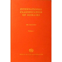 International Classification Of Diseases, Volume 1