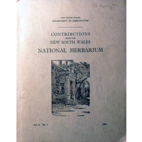 Contributions from the New South Wales National Herbarium