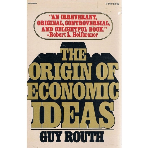 The Origin Of Economic Ideas