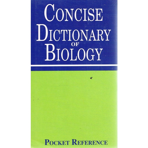 Concise Dictionary Of Biology