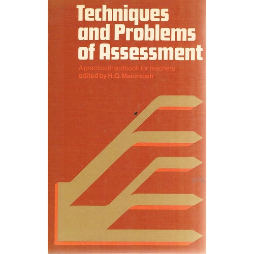 Techniques And Problems Of Assessment