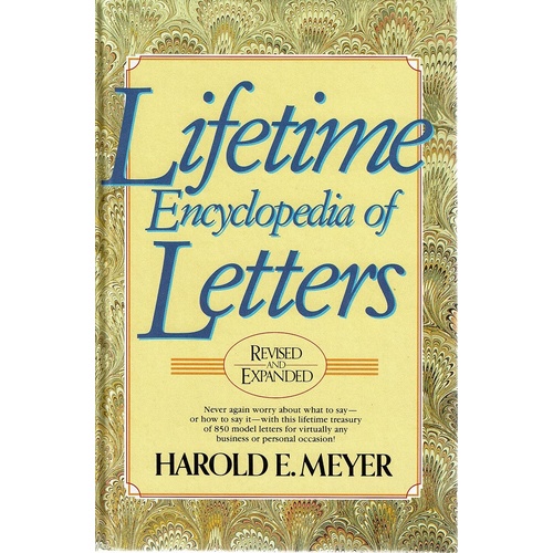 Lifetime Encyclopedia Of Letters