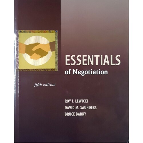 Essentials Of Negotiation