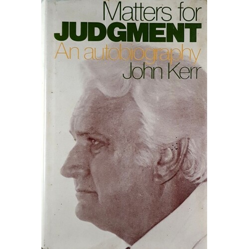 Matters For Judgement. An Autobiography