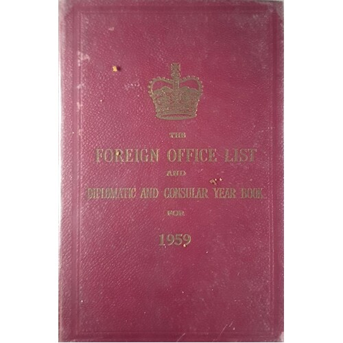 The Foreign Office List And Diplomatic And Consular Year Book For 1959