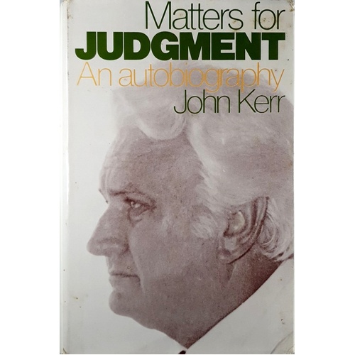 Matters For Judgement. An Autobiography