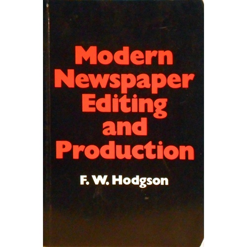 Modern Newspaper Editing And Production