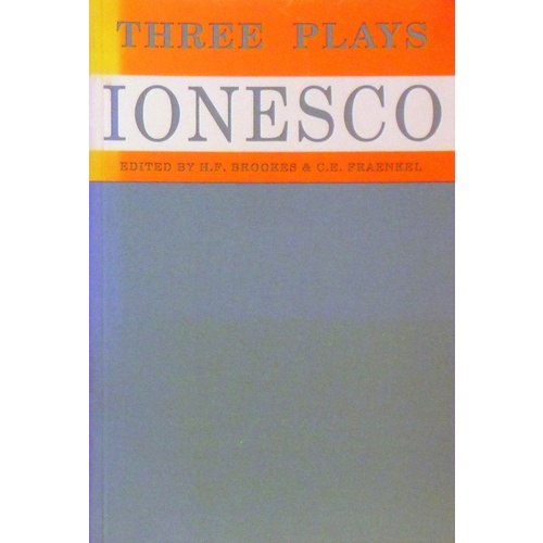 Ionesco. Three Plays