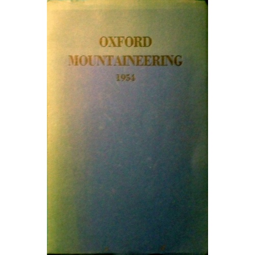 Oxford Mountaineering 1954